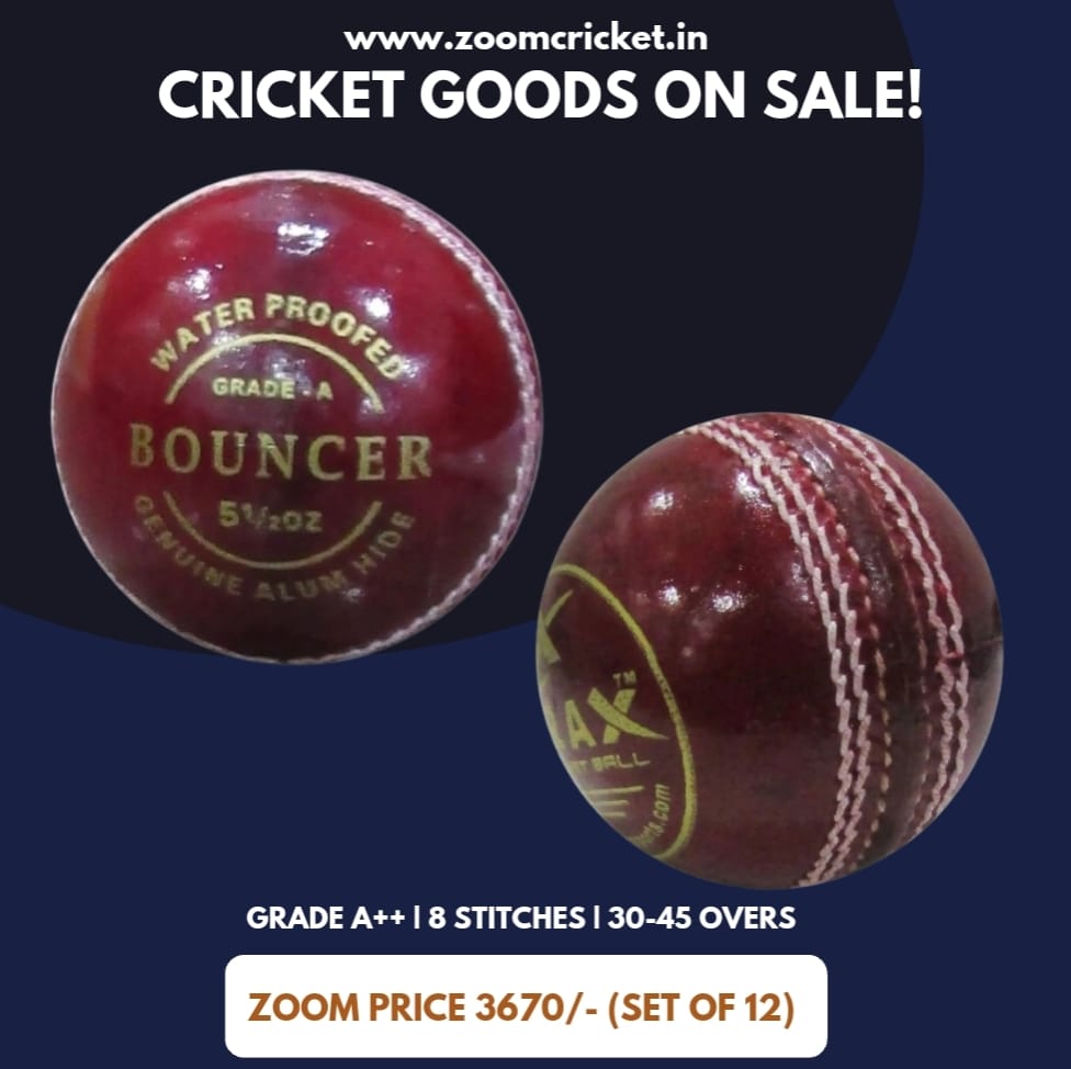 red cricket leather ball