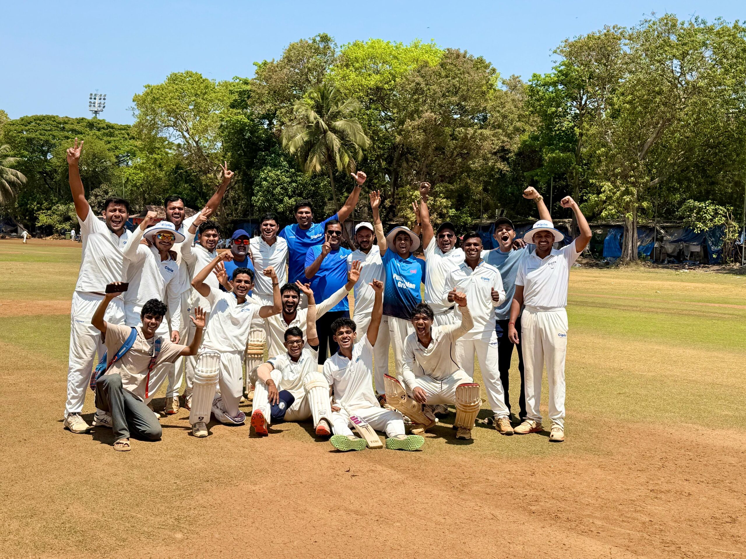 cipla wins times cricket shield f division