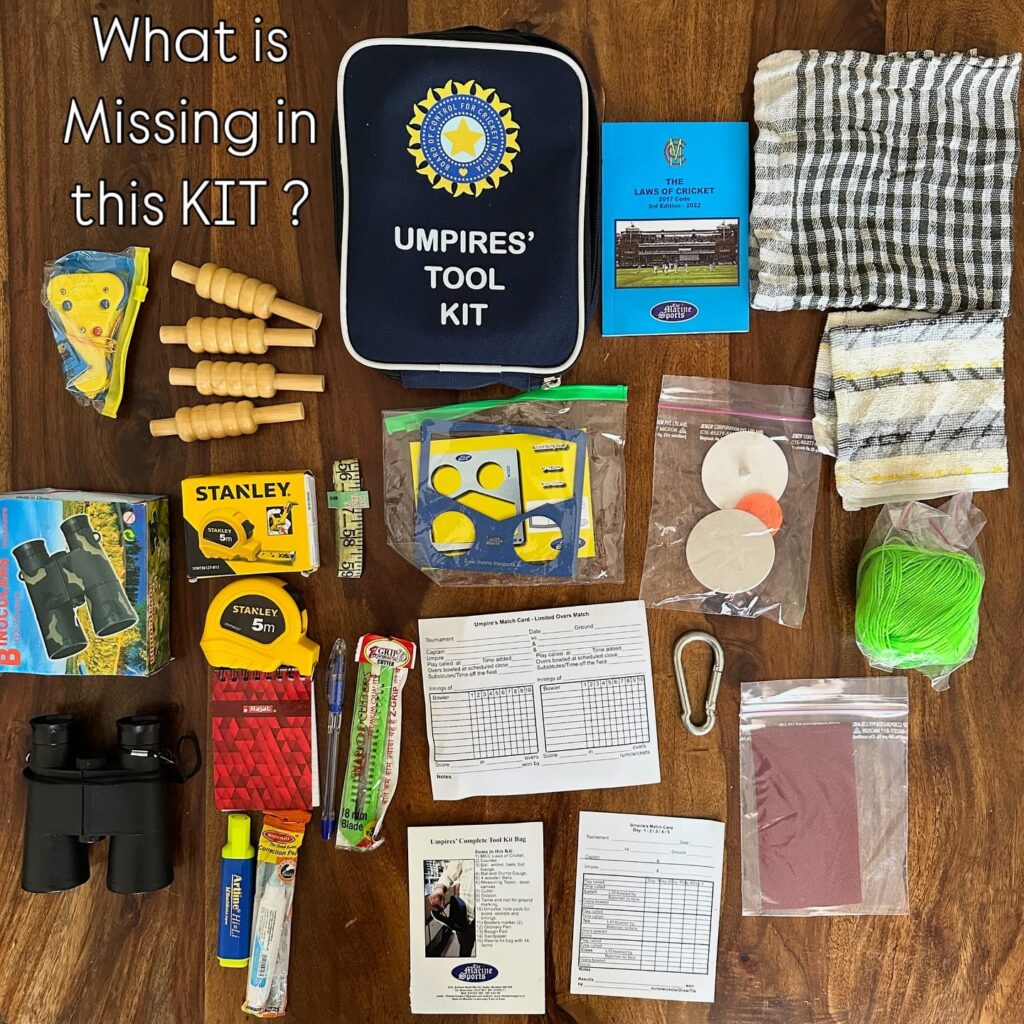 cricket umpire tool kit