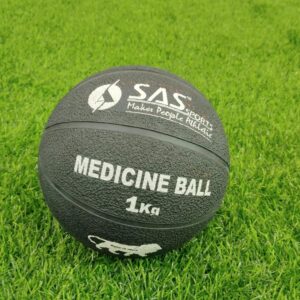 SAS Rubber Medicine Balls Smooth and Tread Textured Grip Dead Weight Balls for Cardio and Core Workouts, Cross/Strength Training (Size: 1 KG)