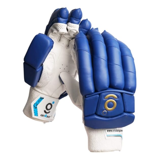 test edition blue cricket batting gloves