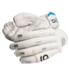 gab white cricket batting gloves
