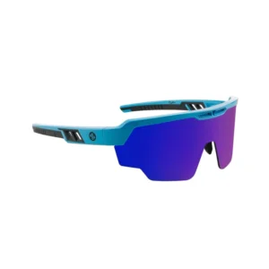 SASA Raptor Turquoise Blue Frame Blue Revo Lens Sports Sunglasses