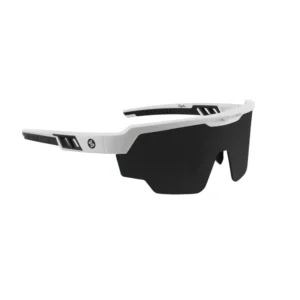 SASA Raptor Matte White Frame Smoke Black Lens Sports Sunglasses