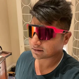 Sarfaraz Khan X SASA Raptor Matte Red Frame Red Revo Lens Sports Sunglasses