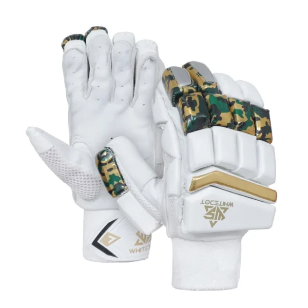 whitedot camo cricket batting gloves