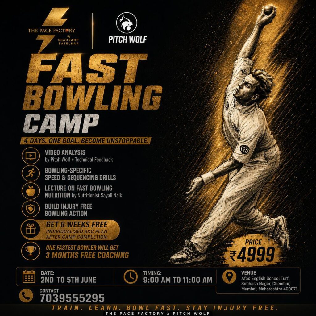 fast bowling camp