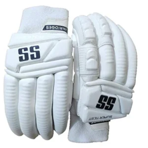 ss super test white batting gloves