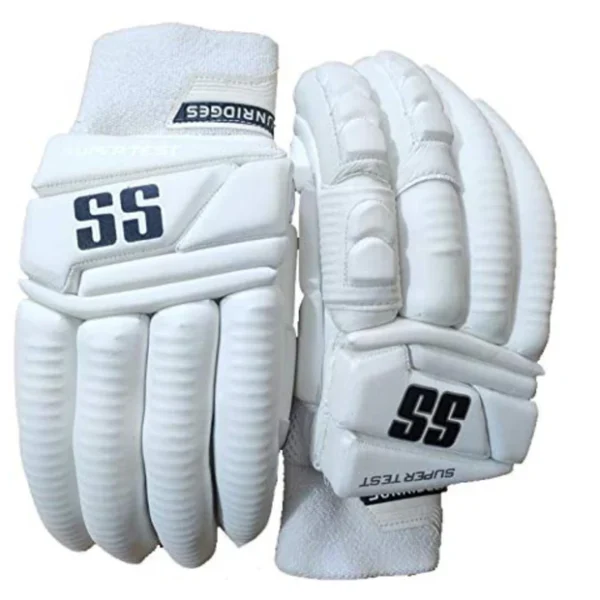ss super test white batting gloves