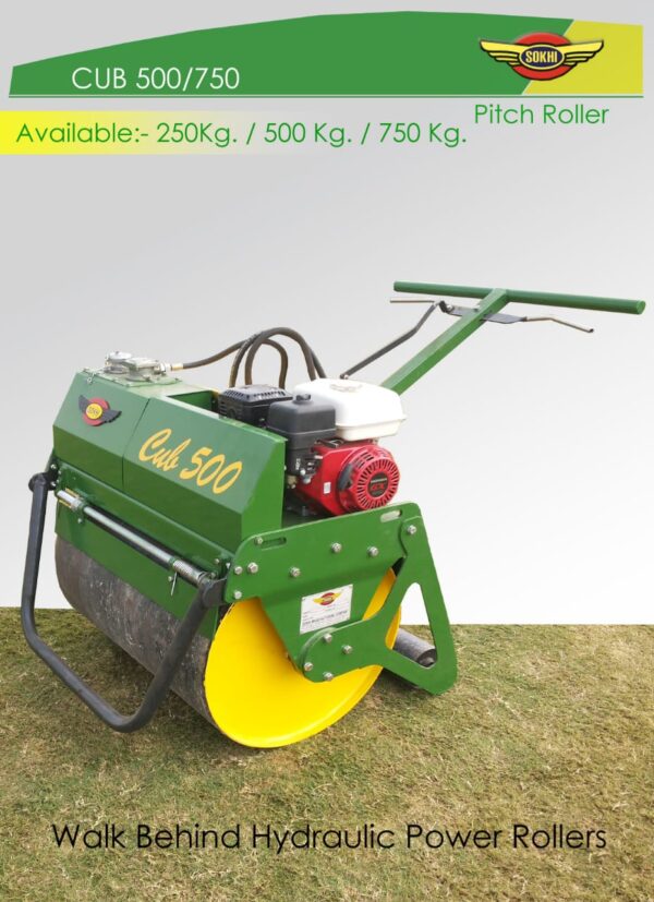 walk behind pitch roller